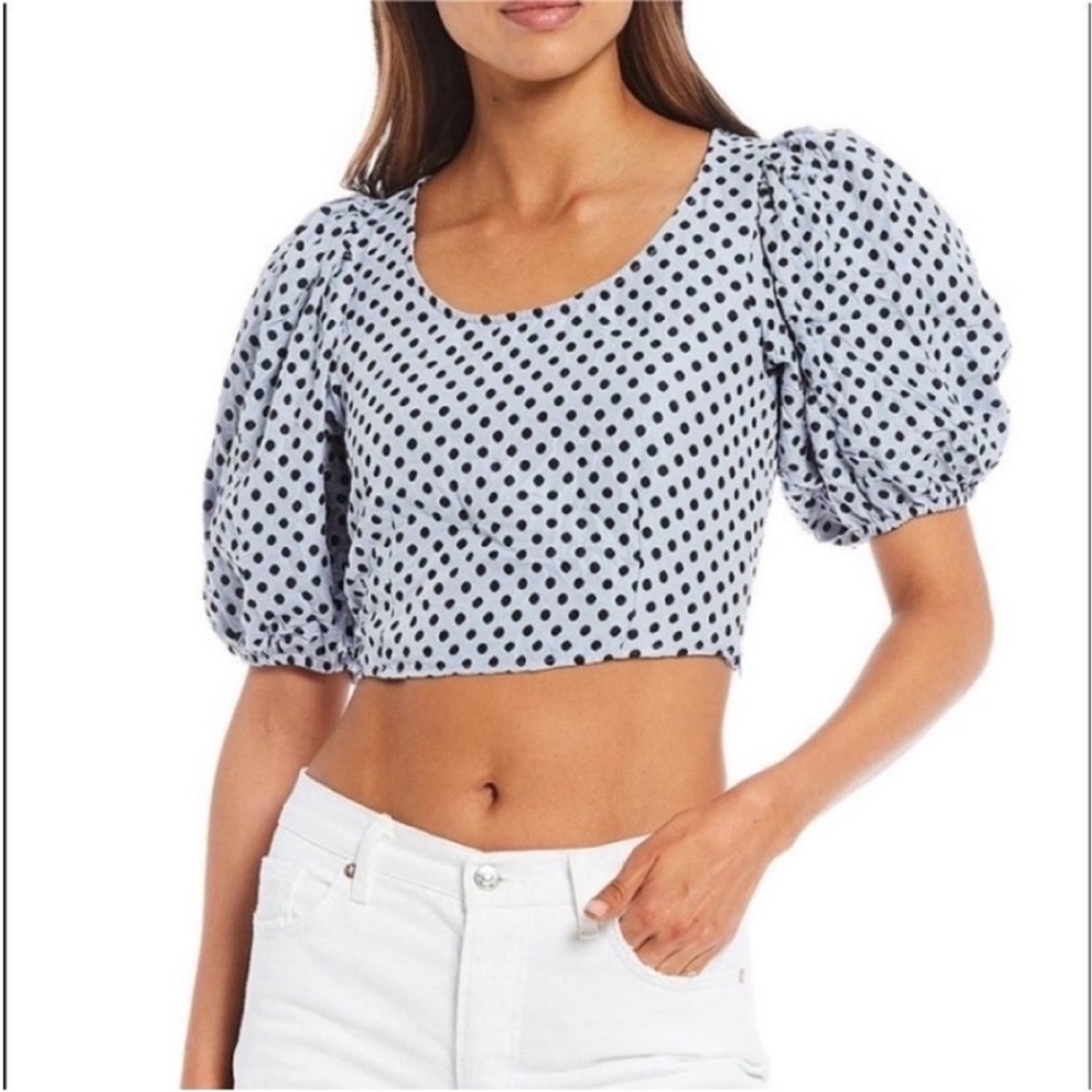 Free People Short Sleeve Cropped Top Size XS